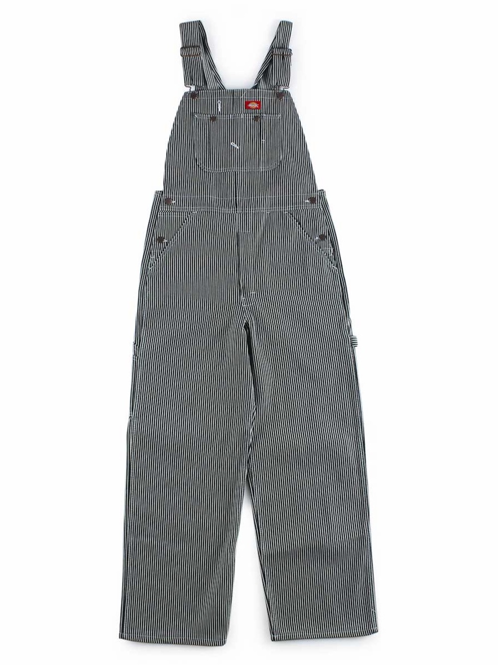 Dickies Blue and White Striped Workwear Overalls